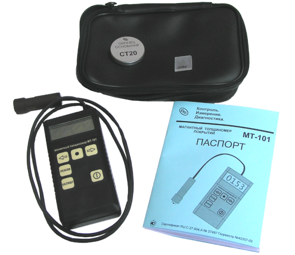 Магнитный толщиномер покрытий МТ-101М с поверкой купить по низкой цене | МАКСПРОФИТ