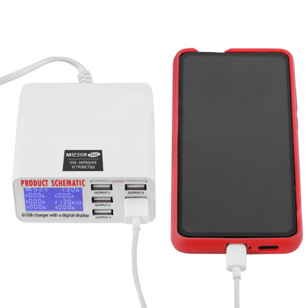 USB - зарядное устройство МЕГЕОН 30001 купить по низкой цене | МАКСПРОФИТ