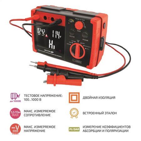 Измеритель сопротивления изоляции (мегаомметр) МЕГЕОН 13170 купить по низкой цене | МАКСПРОФИТ
